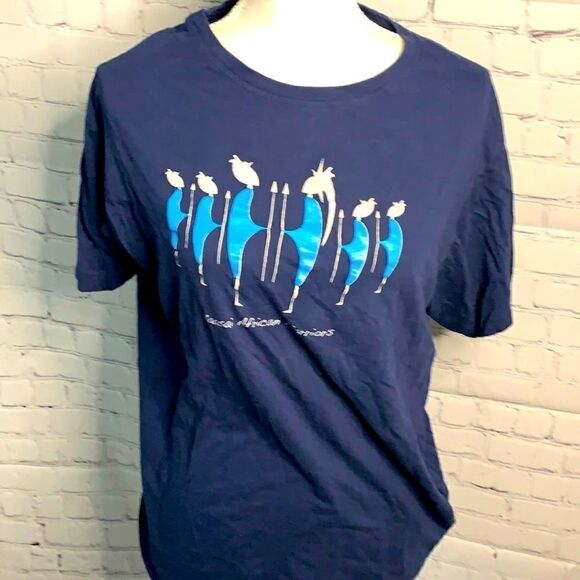 Masai African Warrior T-Shirt - L - from Tanzania - Picture 1 of 3